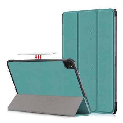 Tablet PU Leather Case Tri-fold Stand Case for iPad Pro 11-inch (2021)/(2020)/(2018)/Air (2020)/Air (2022)