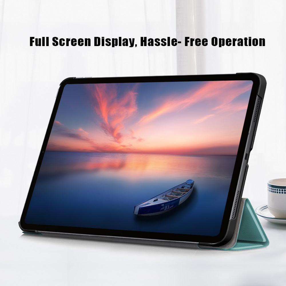 Tablet PU Leather Case Tri-fold Stand Case for iPad Pro 11-inch (2021)/(2020)/(2018)/Air (2020)/Air (2022)