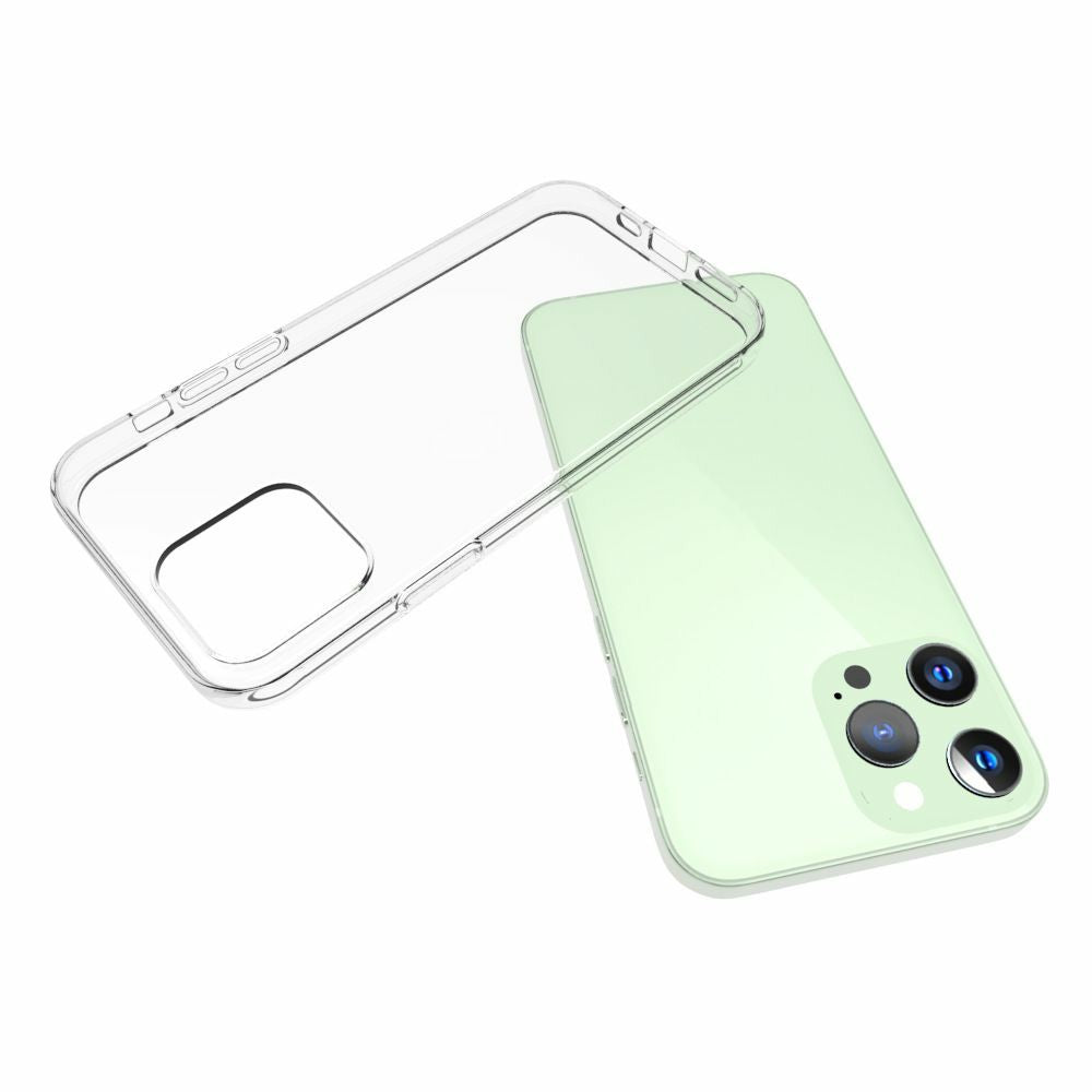 For iPhone 13 Pro 6.1 inch Phone Case Flexible TPU Transparent Drop-proof Mobile Phone Cover Shell