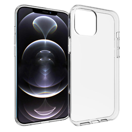 For iPhone 13 Pro Max 6.7 inch Transparent Case Soft TPU Protective Phone Cover