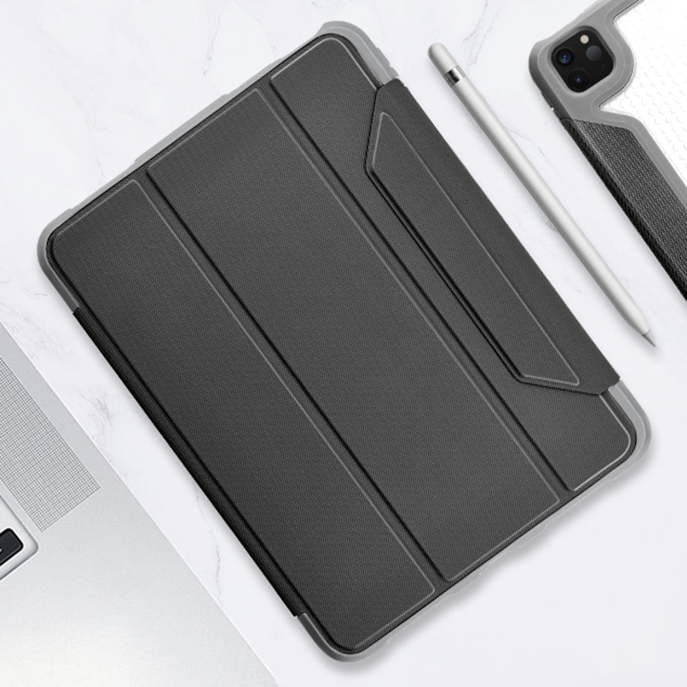MUTURAL Yagao Series Tri-fold Stand TPU Tablet Case Cover with Pen Slot for iPad Pro 12.9-inch (2021/2020/2018)