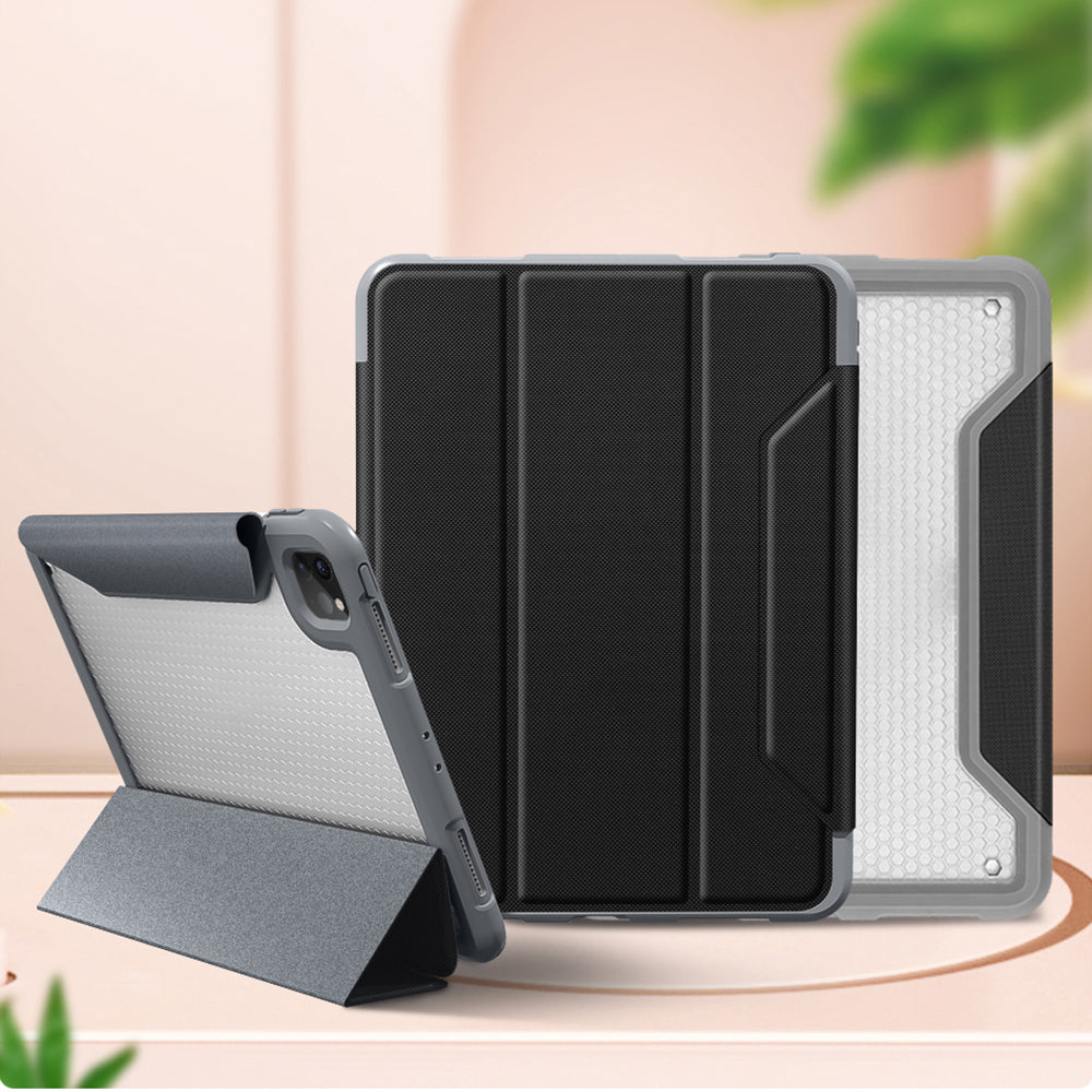 MUTURAL Yagao Series Tri-fold Stand TPU Tablet Case Cover with Pen Slot for iPad Pro 12.9-inch (2021/2020/2018)