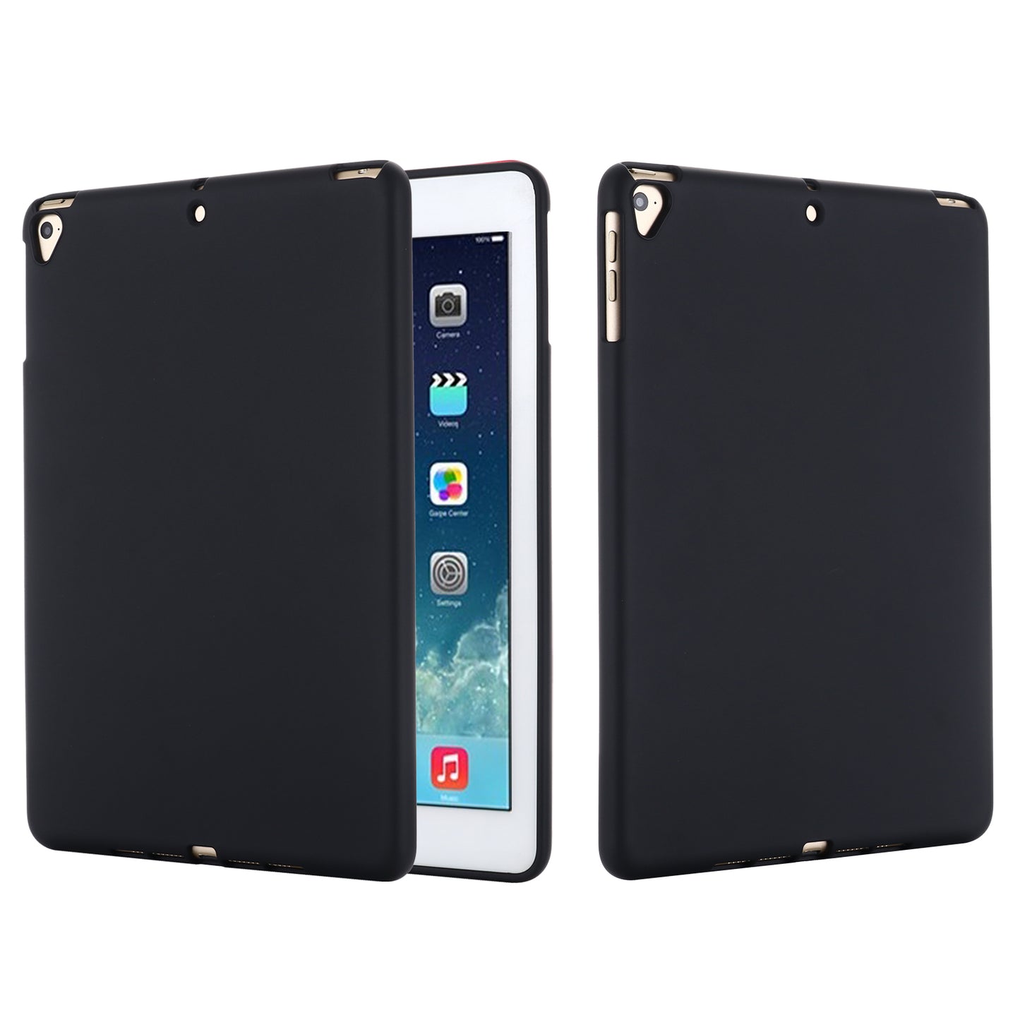 For iPad 9.7-inch (2018)/(2017)/iPad 5 Full Body Slim Soft Liquid Silicone Shockproof Protective Case