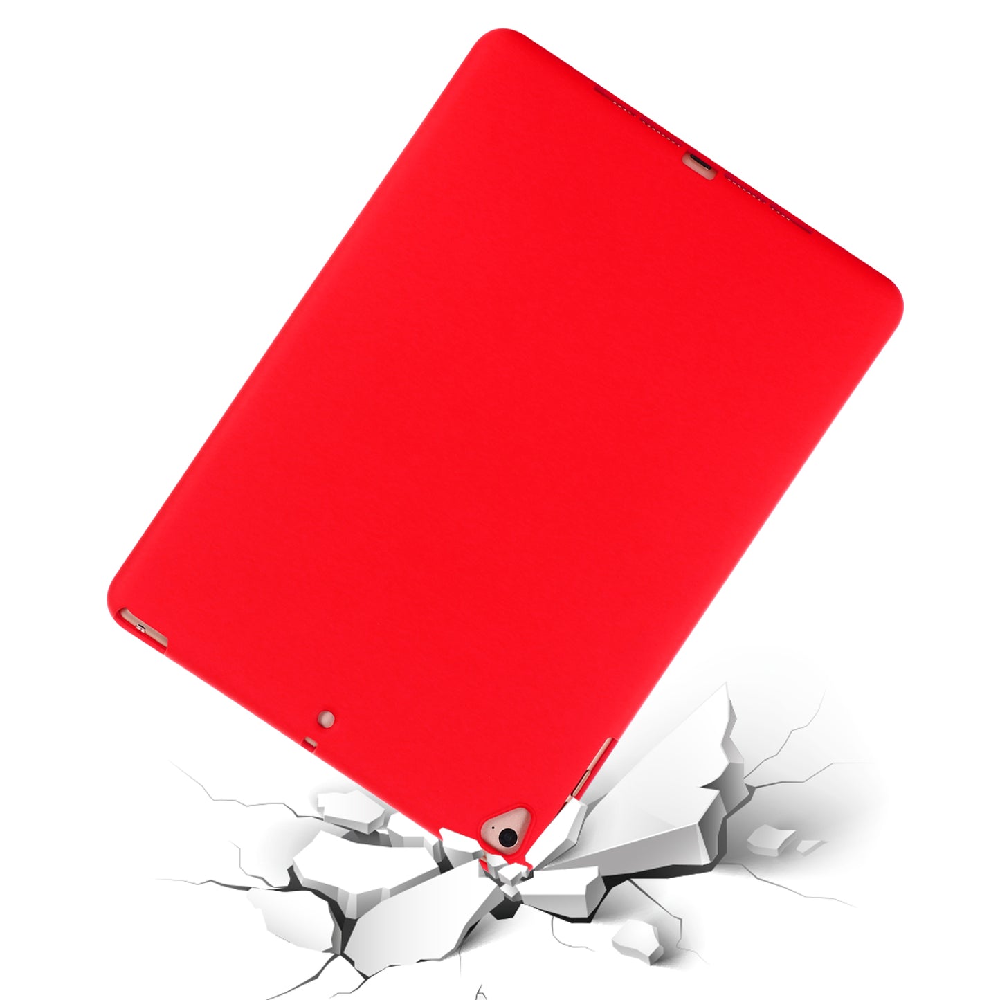 For iPad 9.7-inch (2018)/(2017)/iPad 5 Full Body Slim Soft Liquid Silicone Shockproof Protective Case