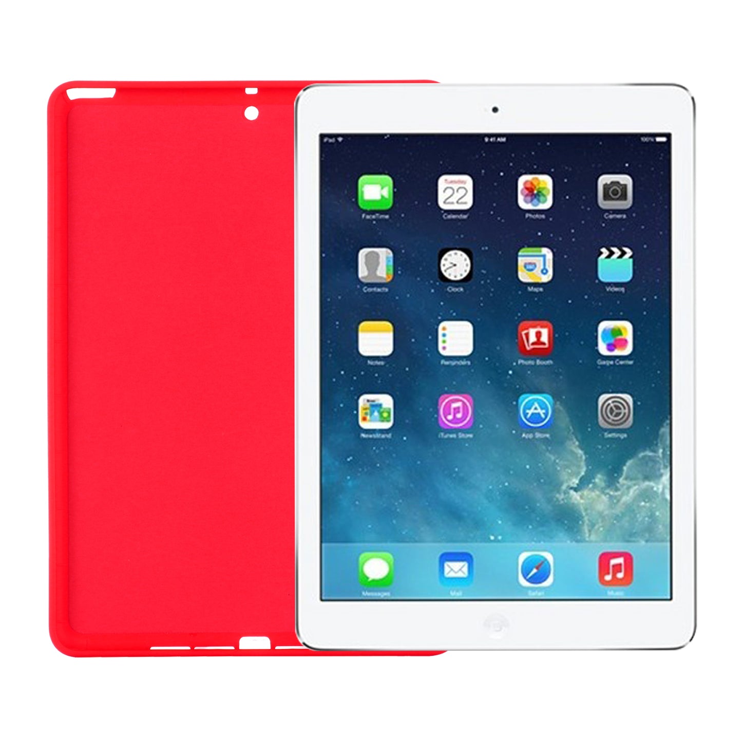 For iPad 9.7-inch (2018)/(2017)/iPad 5 Full Body Slim Soft Liquid Silicone Shockproof Protective Case