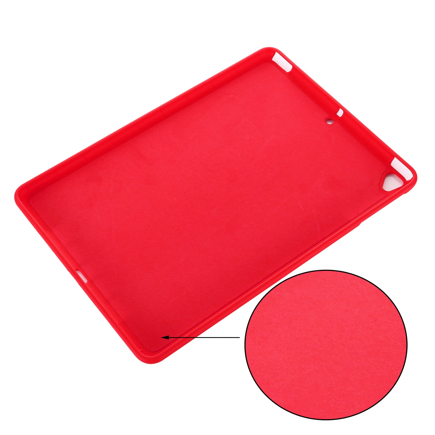 For iPad 9.7-inch (2018)/(2017)/iPad 5 Full Body Slim Soft Liquid Silicone Shockproof Protective Case