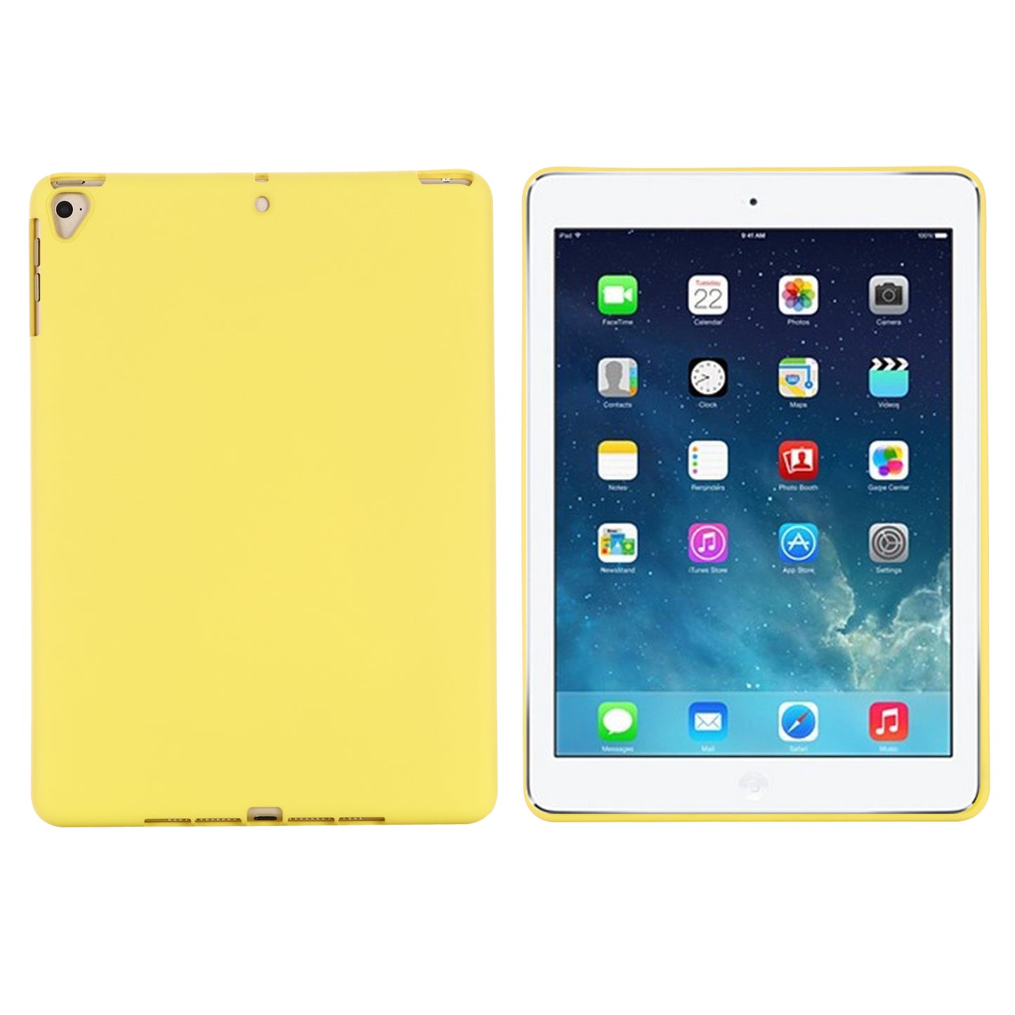 For iPad 9.7-inch (2018)/(2017)/iPad 5 Full Body Slim Soft Liquid Silicone Shockproof Protective Case