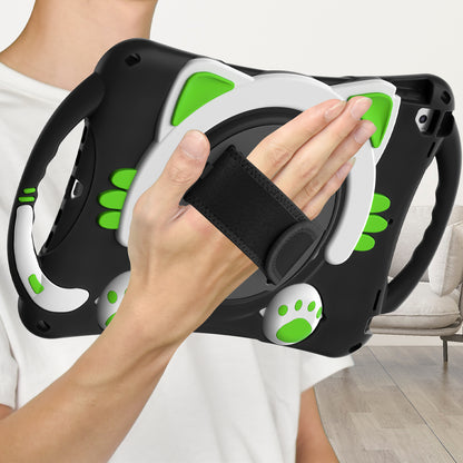 360 Degree Rotary Kickstand Hybrid Cover with Grip Handle for iPad Pro 10.5-inch (2017)/Air 10.5 inch (2019)/10.2 (2020)/10.2 (2019)/10.2 (2021)