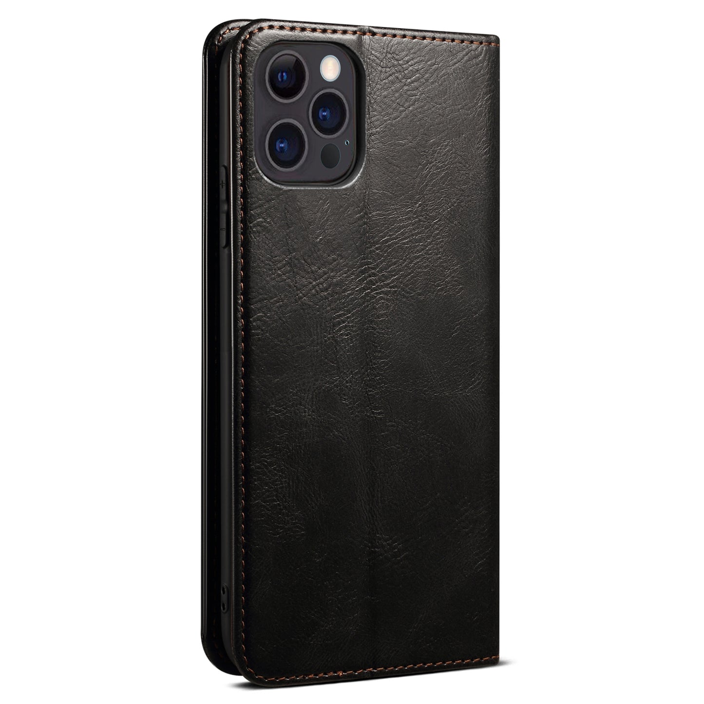 Oil Wax Surface PU Leather + Inner TPU Case Wallet Mobile Phone Shell for iPhone 13 Pro Max 6.7 inch