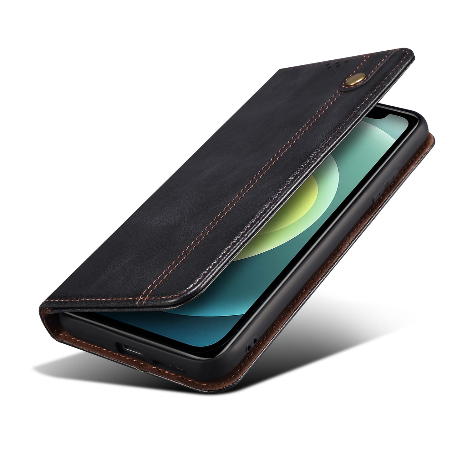 Oil Wax Surface PU Leather + Inner TPU Case Wallet Mobile Phone Shell for iPhone 13 Pro Max 6.7 inch