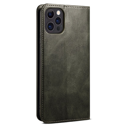 Oil Wax Surface PU Leather + Inner TPU Case Wallet Mobile Phone Shell for iPhone 13 Pro Max 6.7 inch