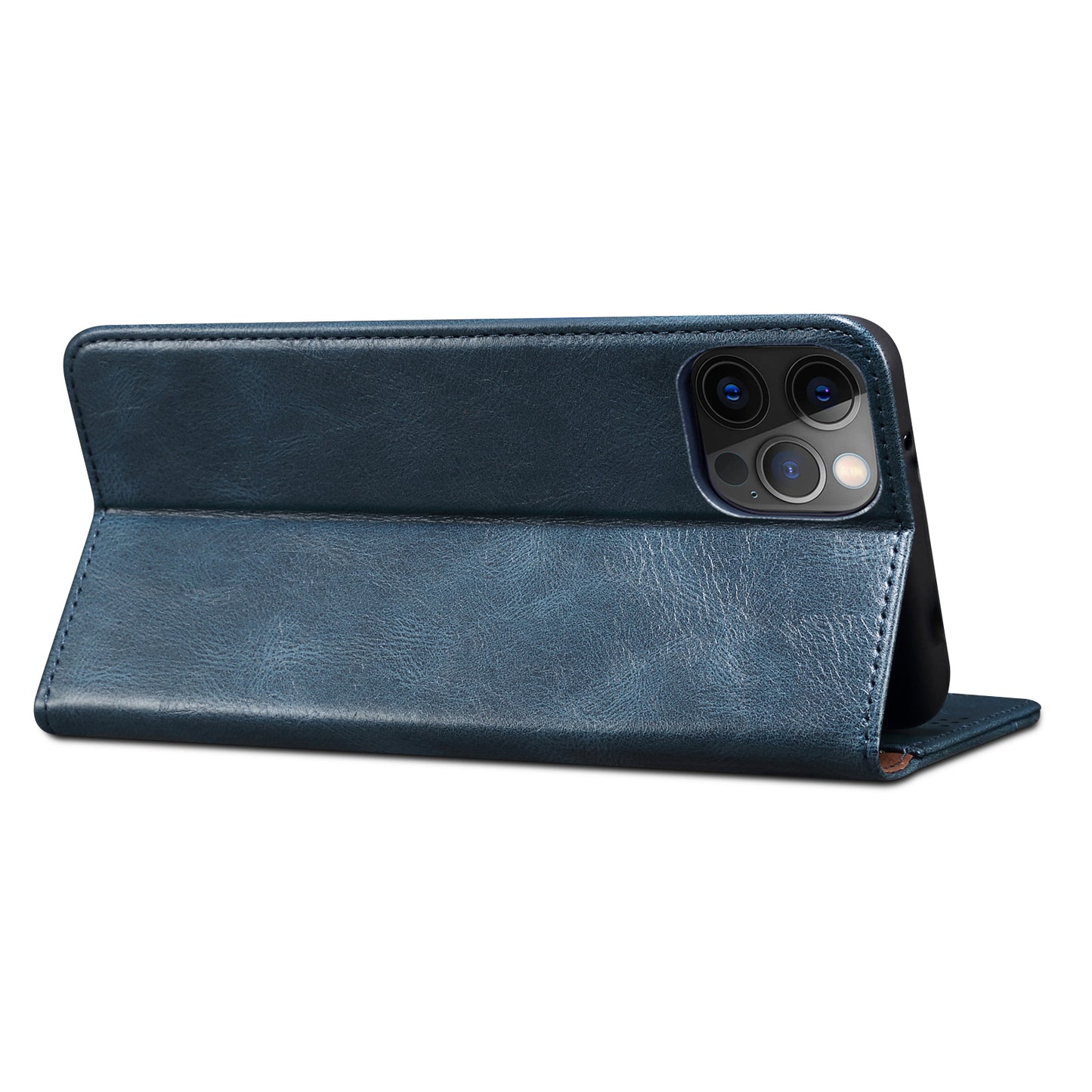 Oil Wax Surface PU Leather + Inner TPU Case Wallet Mobile Phone Shell for iPhone 13 Pro Max 6.7 inch