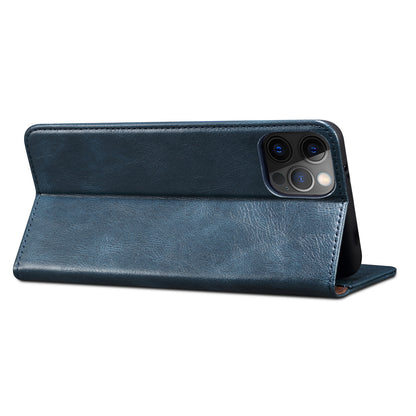 Oil Wax Surface PU Leather + Inner TPU Case Wallet Mobile Phone Shell for iPhone 13 Pro Max 6.7 inch