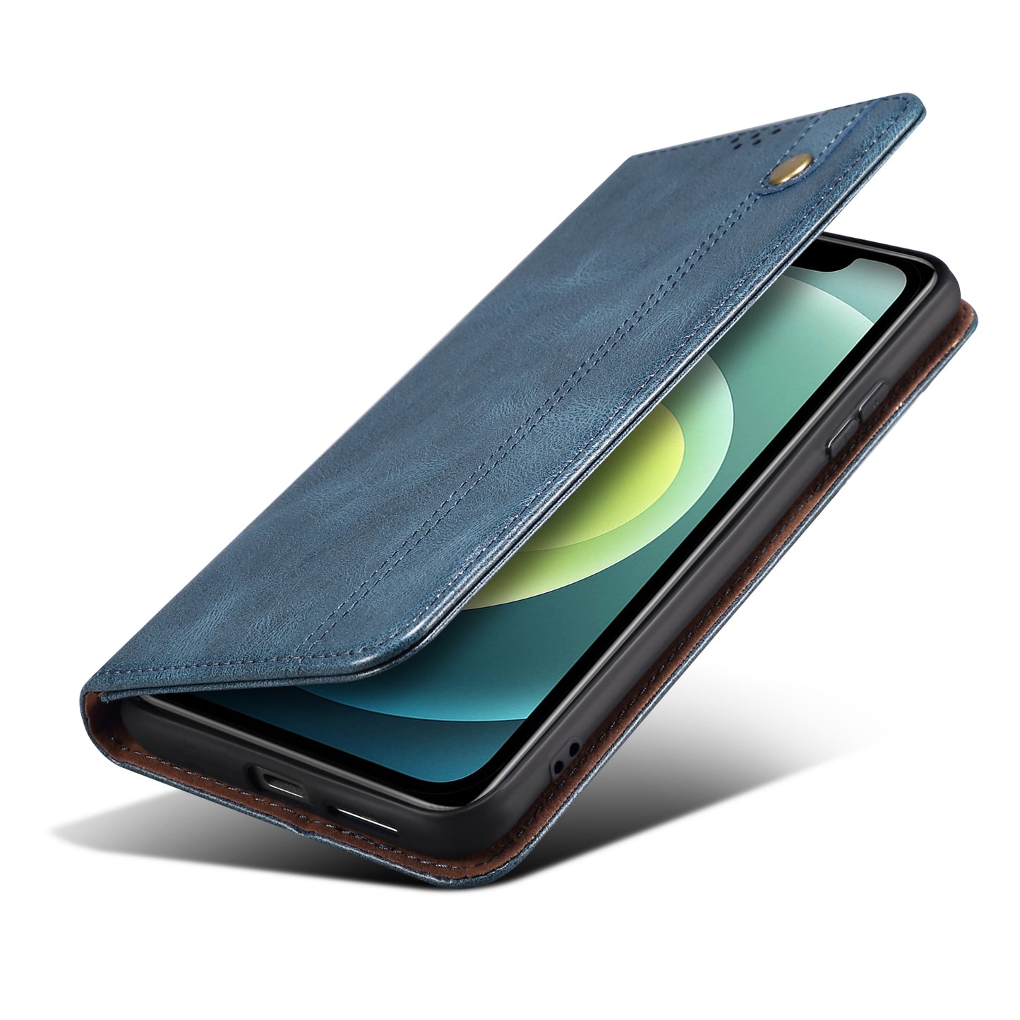 Oil Wax Surface PU Leather + Inner TPU Case Wallet Mobile Phone Shell for iPhone 13 Pro Max 6.7 inch