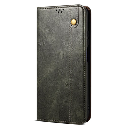 PU Leather + Inner Soft TPU Oil Wax Surface Wallet Stand Design Phone Case for iPhone 13 Pro 6.1 inch