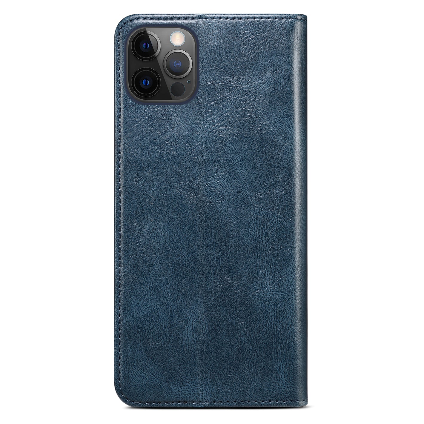 PU Leather + Inner Soft TPU Oil Wax Surface Wallet Stand Design Phone Case for iPhone 13 Pro 6.1 inch
