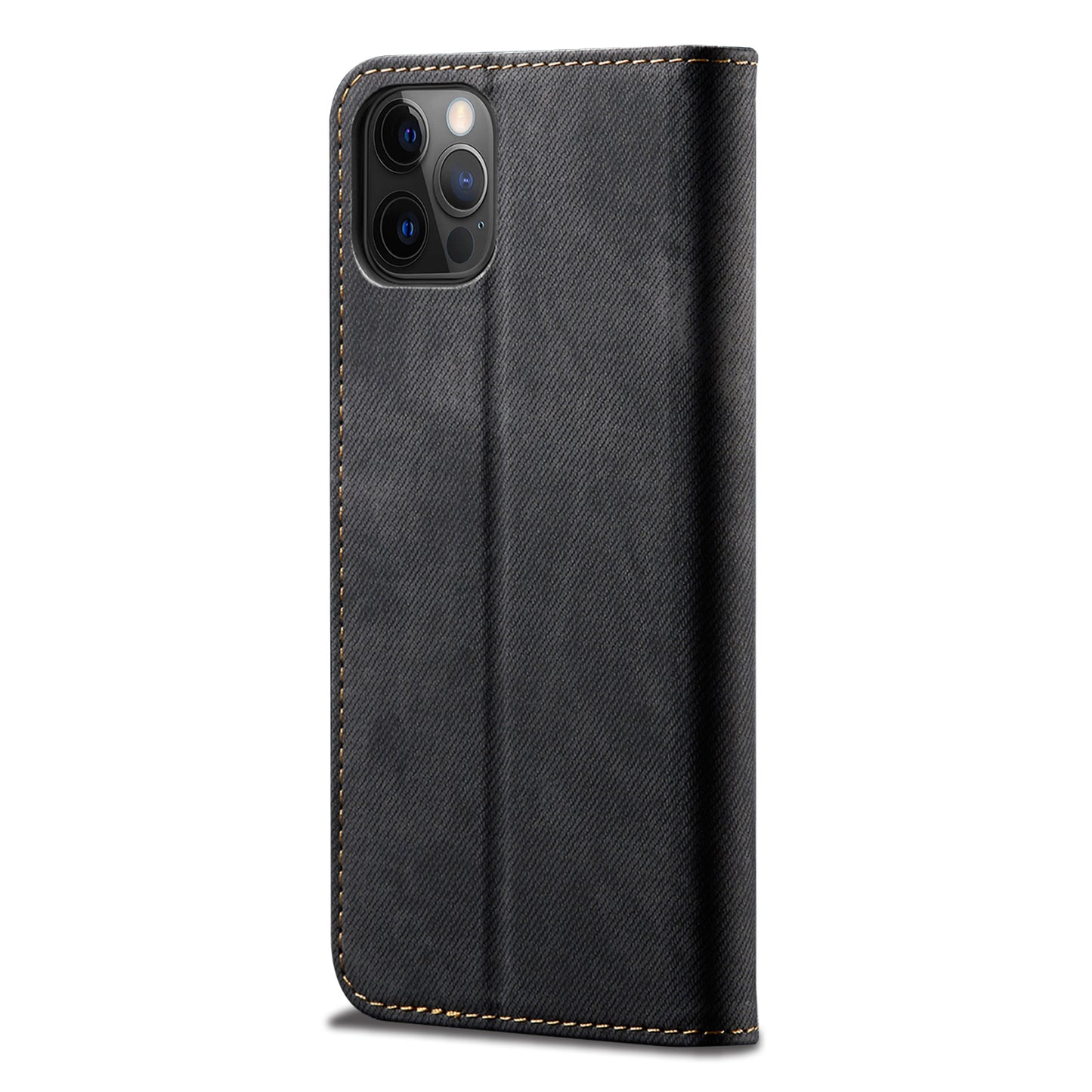 Full Protection Jeans Cloth Texture Leather Wallet Stand Design Case for iPhone 13 Pro Max 6.7 inch