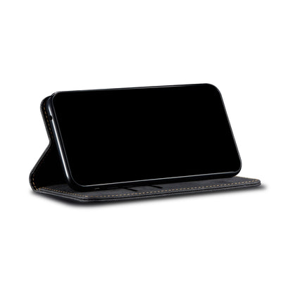 Full Protection Jeans Cloth Texture Leather Wallet Stand Design Case for iPhone 13 Pro Max 6.7 inch