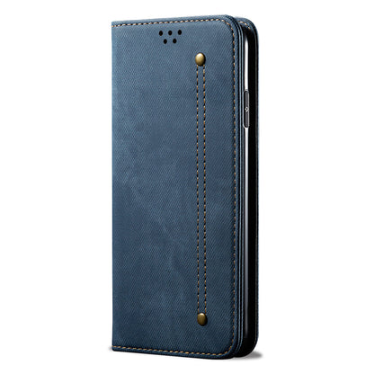 Full Protection Jeans Cloth Texture Leather Wallet Stand Design Case for iPhone 13 Pro Max 6.7 inch