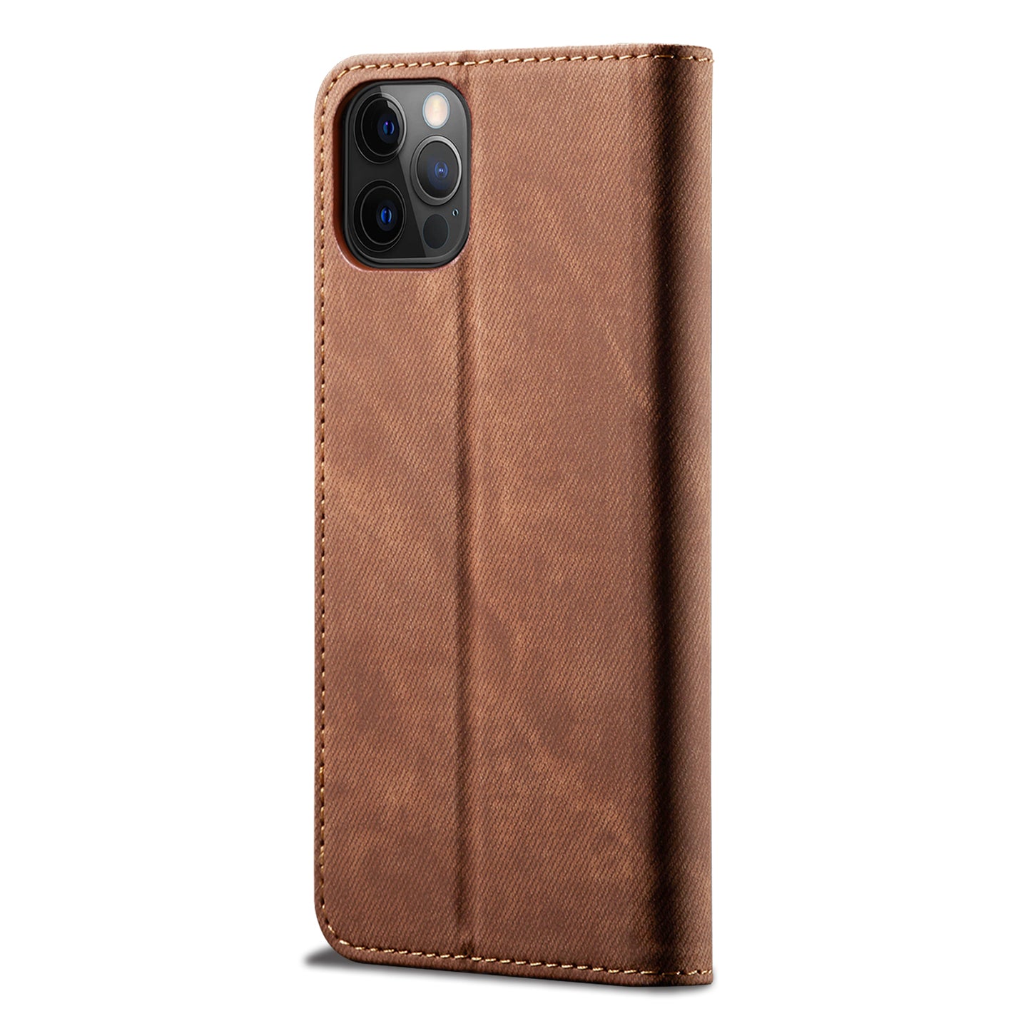 Full Protection Jeans Cloth Texture Leather Wallet Stand Design Case for iPhone 13 Pro Max 6.7 inch