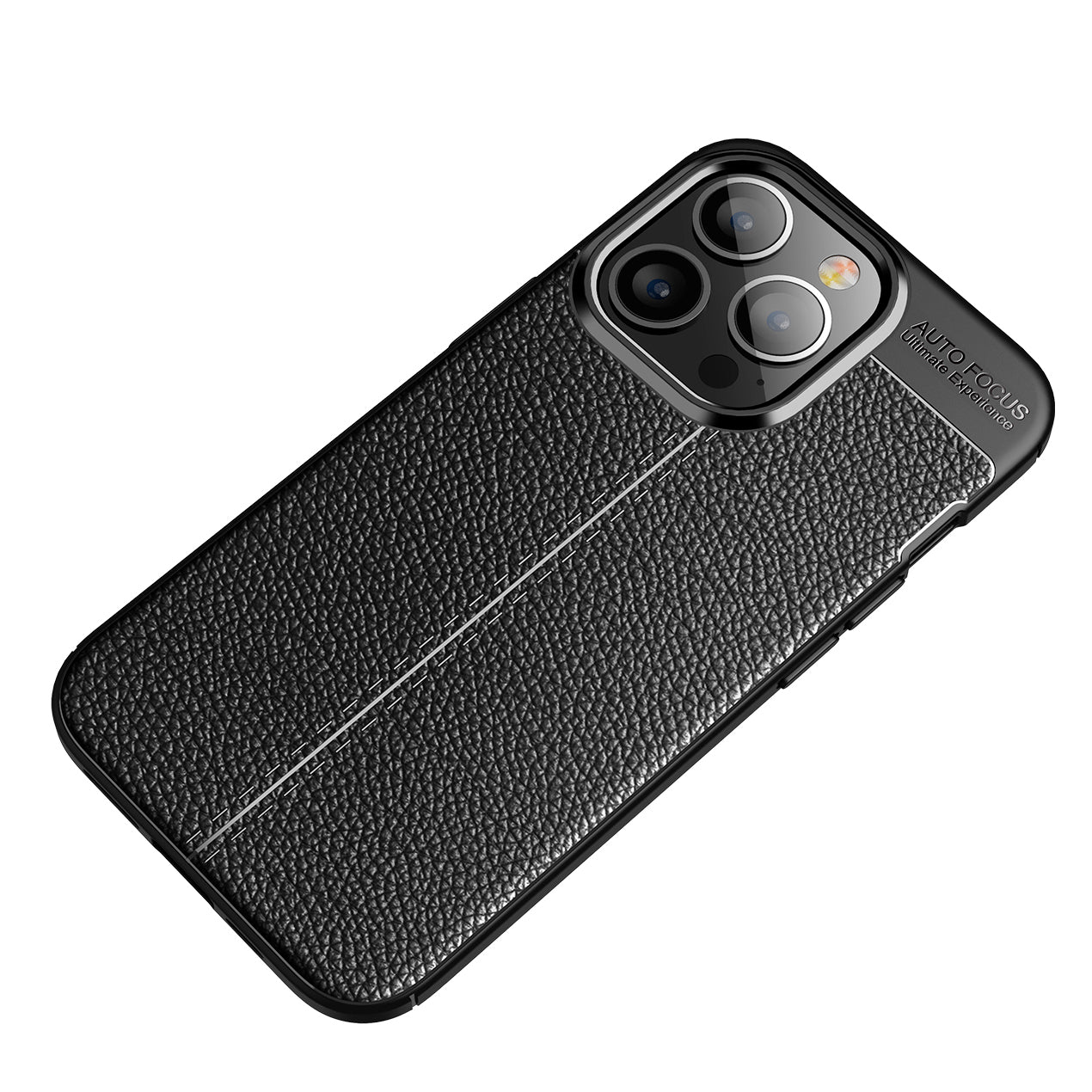 Litchi Texture Flexible TPU Cell Phone Case Protective Cover for iPhone 13 Pro 6.1 inch