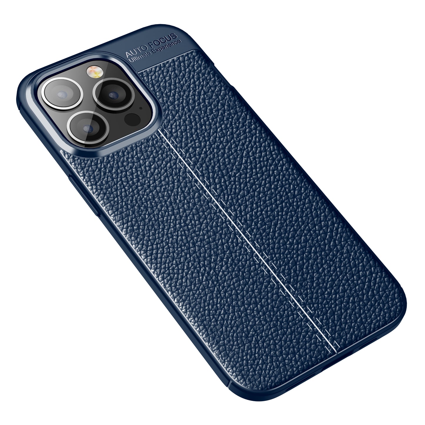 Litchi Texture Flexible TPU Cell Phone Case Protective Cover for iPhone 13 Pro 6.1 inch