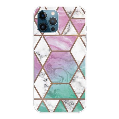 Stylish Marble Pattern Flexible TPU Back Shell for iPhone 13 Pro 6.1 inch
