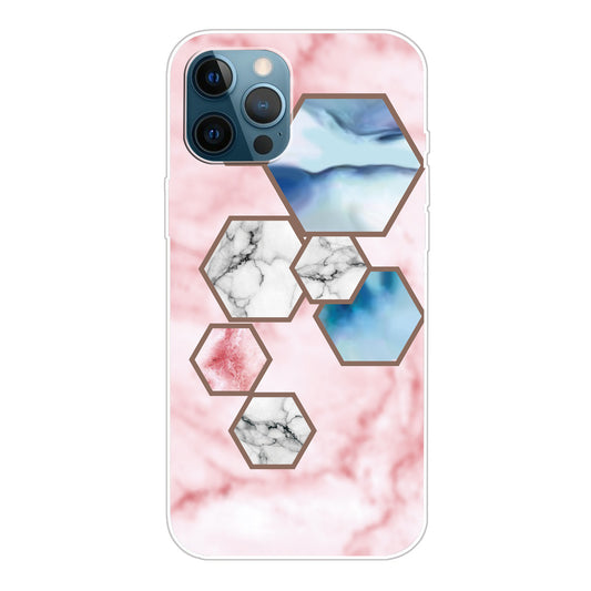 Multi-Color Marble Pattern Flexible TPU Back Shell for iPhone 13 Pro Max 6.7 inch
