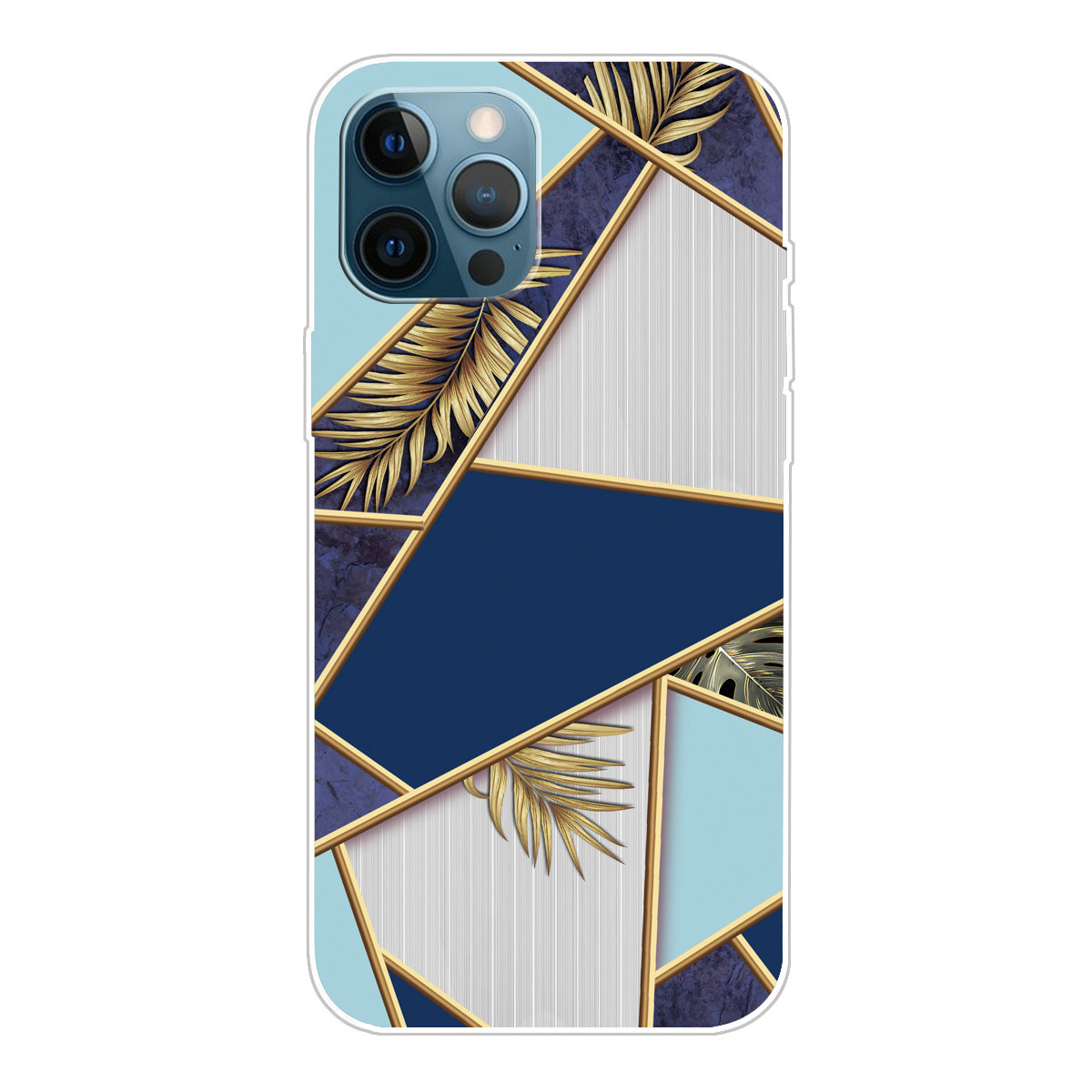Multi-Color Marble Pattern Flexible TPU Back Shell for iPhone 13 Pro Max 6.7 inch