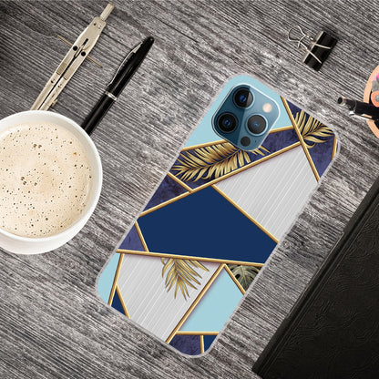Multi-Color Marble Pattern Flexible TPU Back Shell for iPhone 13 Pro Max 6.7 inch