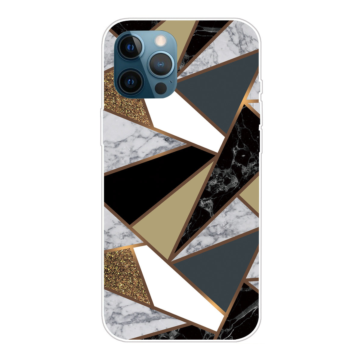 Abstract Marble Pattern Flexible TPU Back Shell for iPhone 13 Pro 6.1 inch