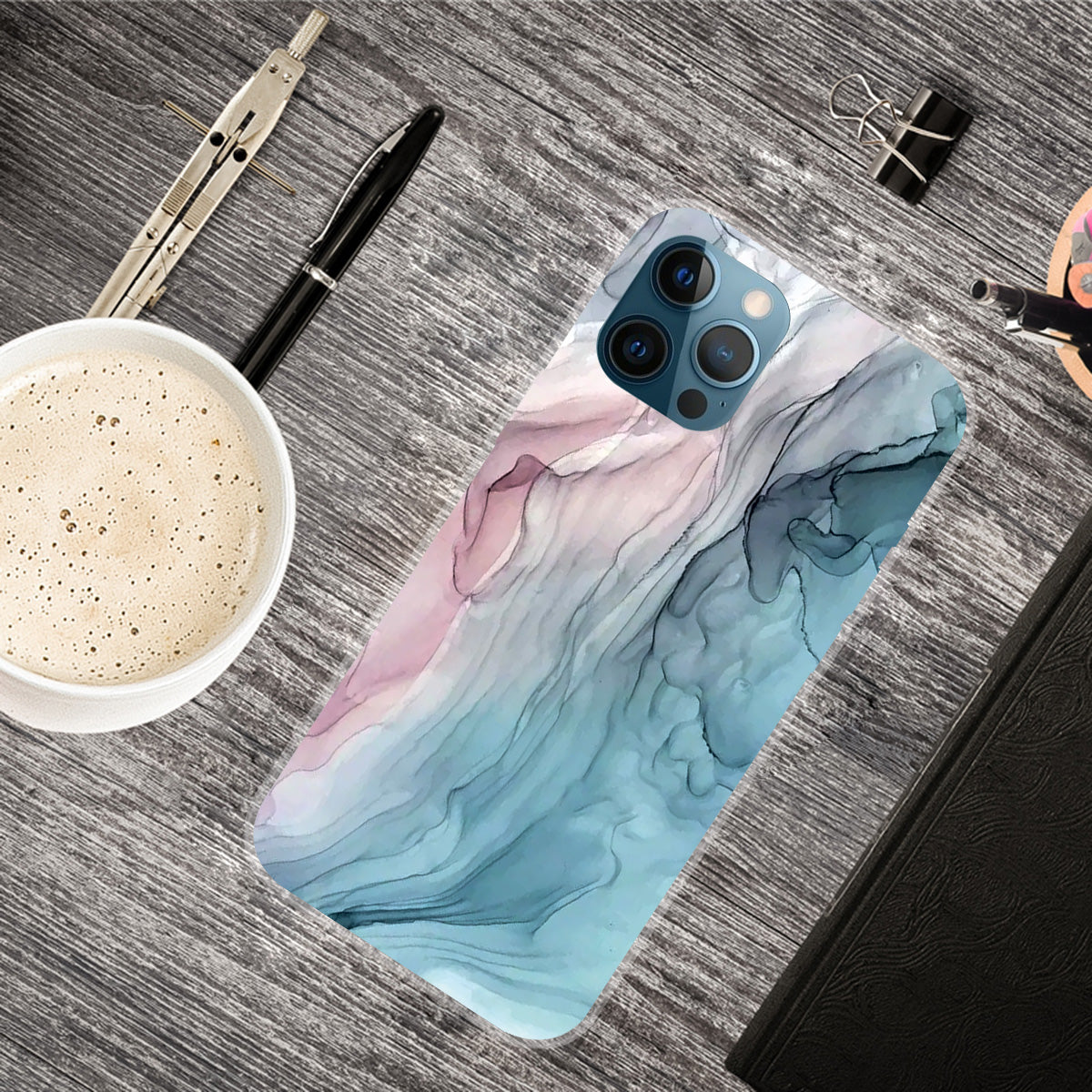 Abstract Marble Pattern Design TPU Back Shell for iPhone 13 Pro Max 6.7 inch