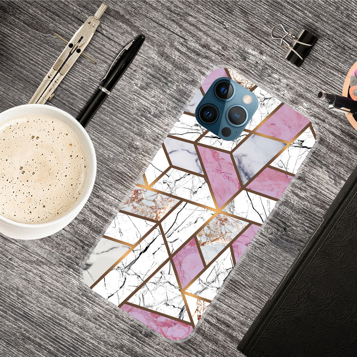 Abstract Marble Pattern Design TPU Back Shell for iPhone 13 Pro Max 6.7 inch
