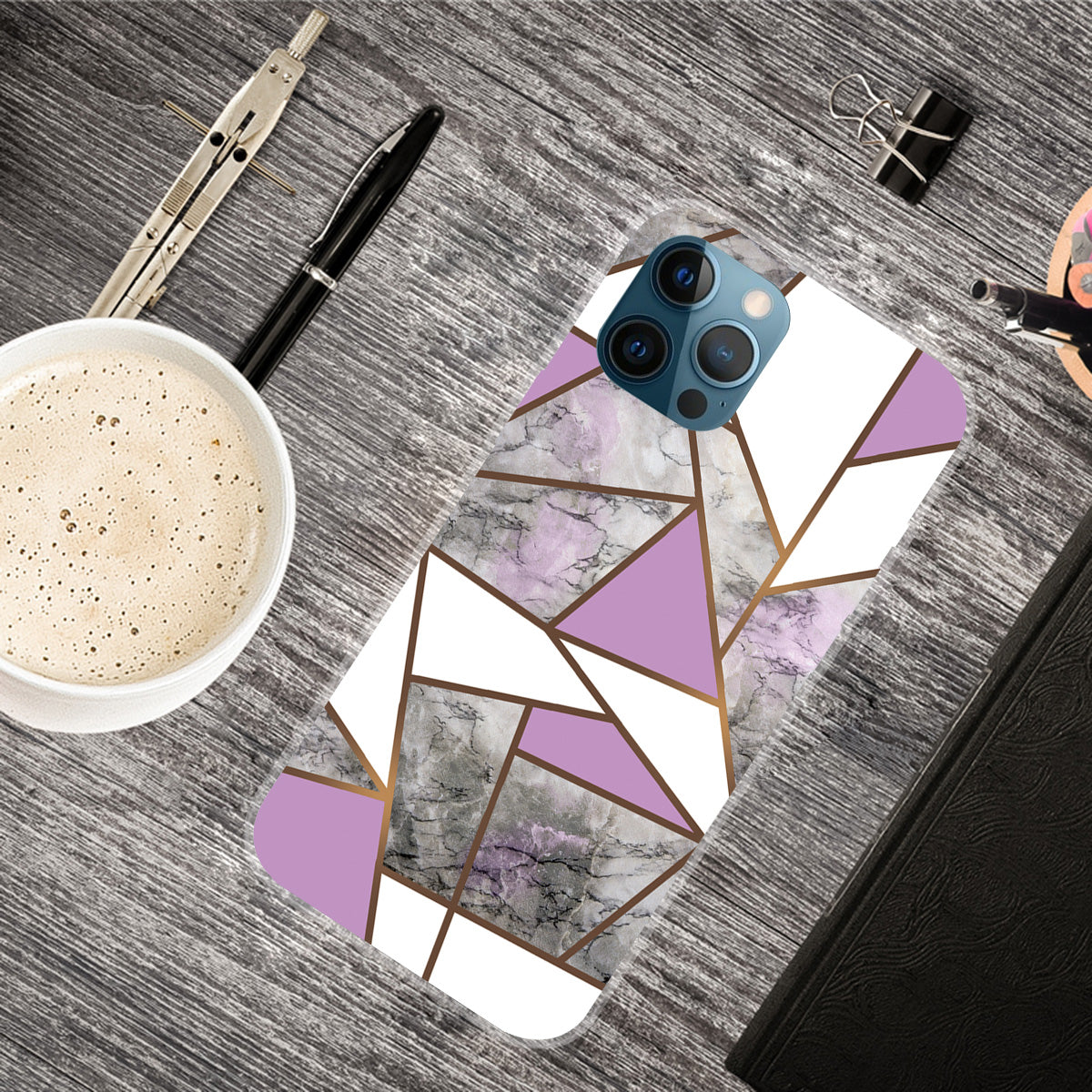 Abstract Marble Pattern Design TPU Back Shell for iPhone 13 Pro Max 6.7 inch