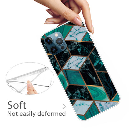 Abstract Marble Pattern Design TPU Back Shell for iPhone 13 Pro Max 6.7 inch