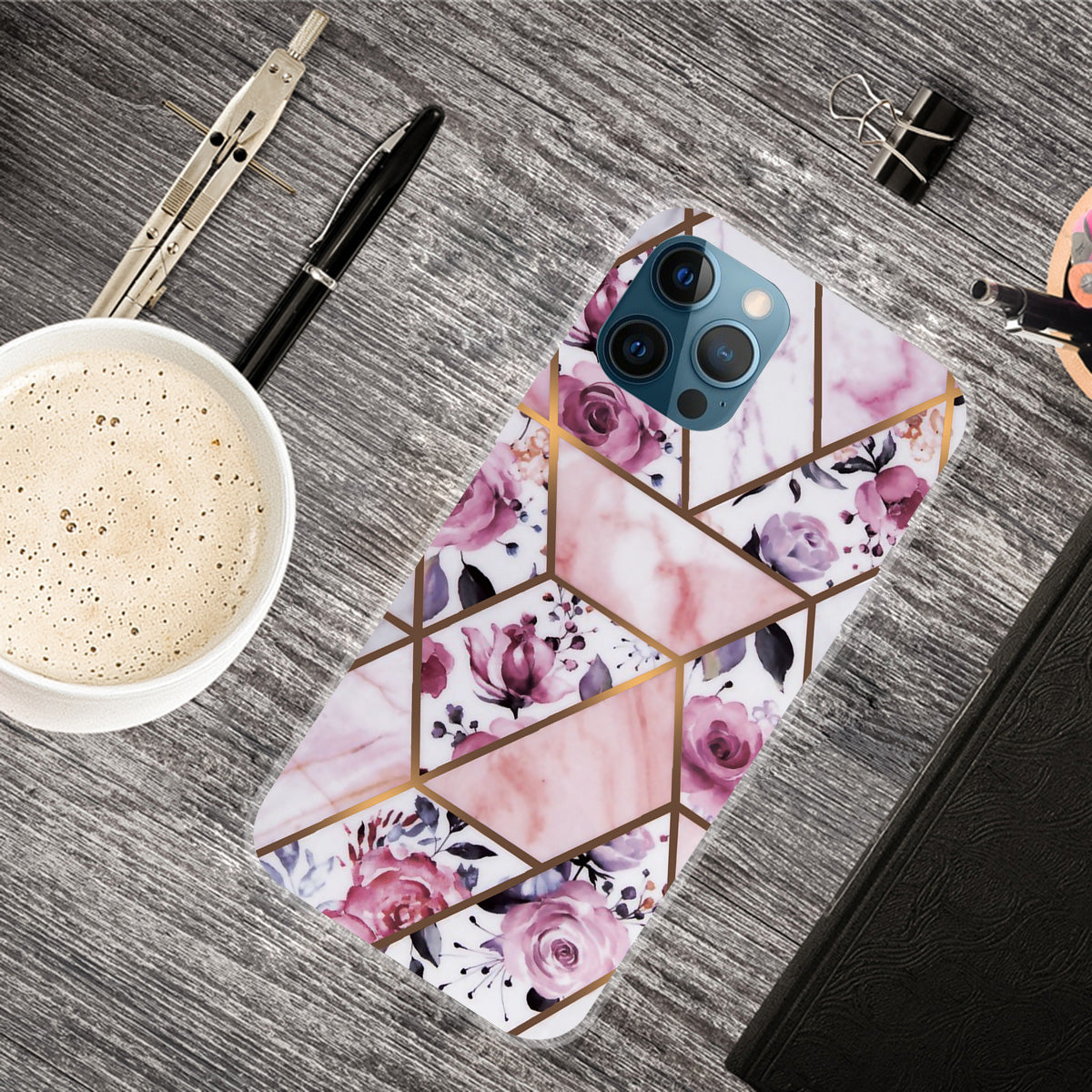 Abstract Marble Pattern Design TPU Back Shell for iPhone 13 Pro Max 6.7 inch