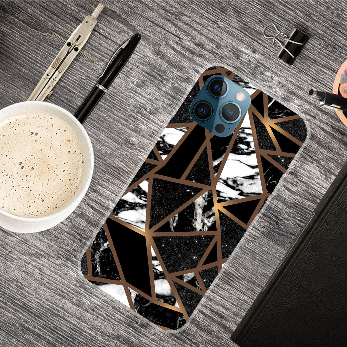 Abstract Marble Pattern Design TPU Back Shell for iPhone 13 Pro Max 6.7 inch