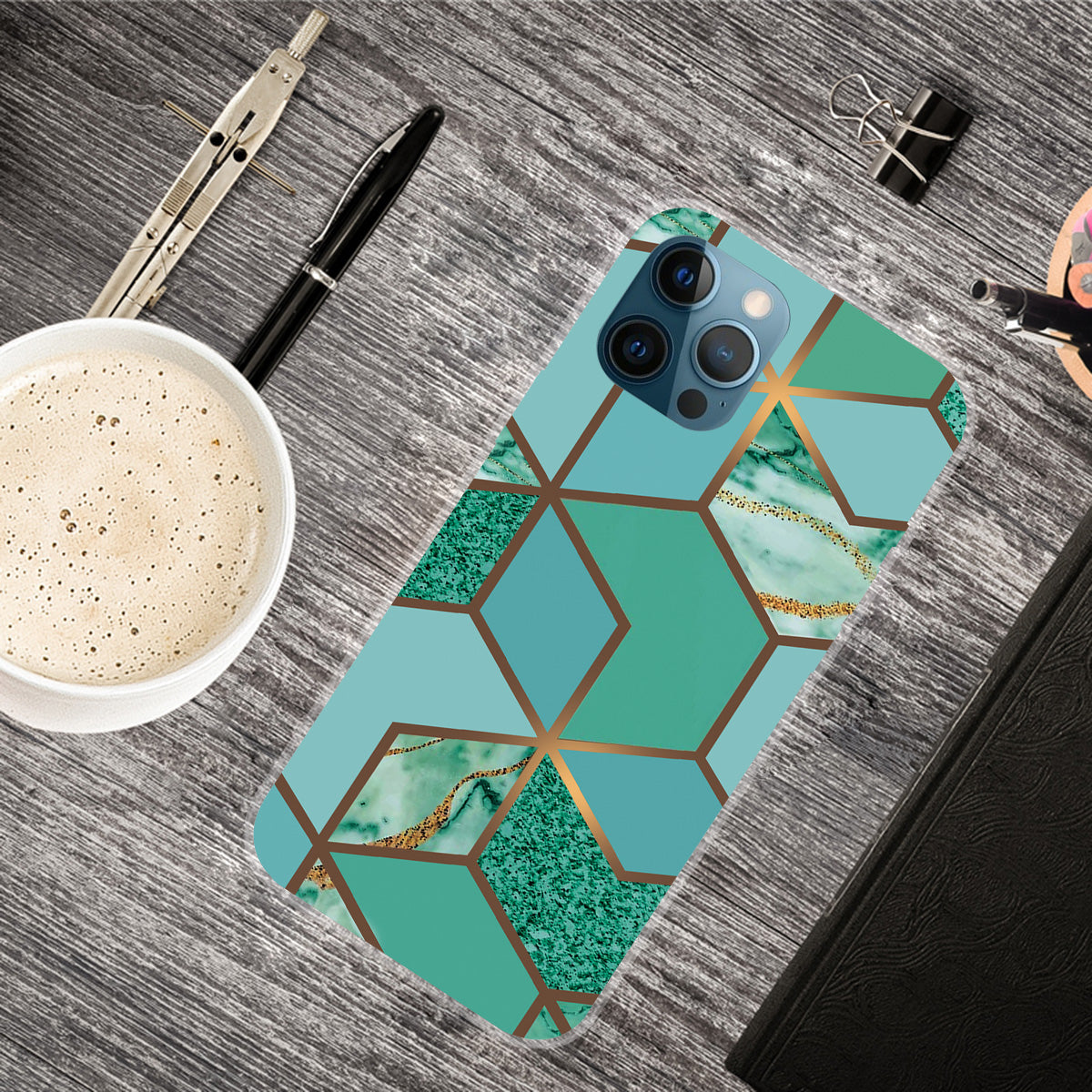 Abstract Marble Pattern Design TPU Back Shell for iPhone 13 Pro Max 6.7 inch