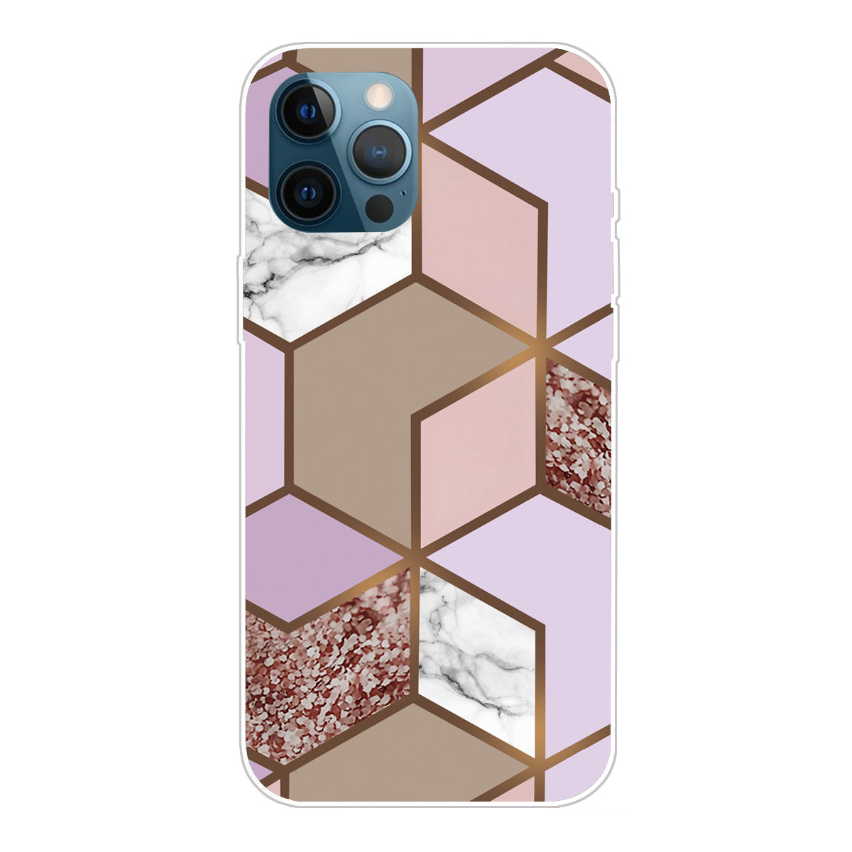 Abstract Marble Pattern Design TPU Back Shell for iPhone 13 Pro Max 6.7 inch