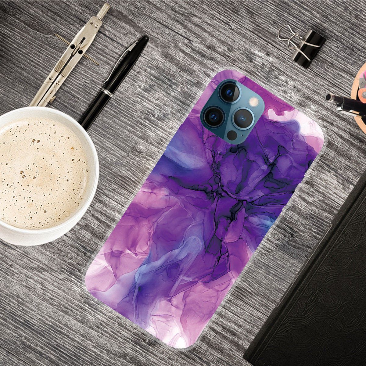 Abstract Marble Pattern Design TPU Back Shell for iPhone 13 Pro Max 6.7 inch