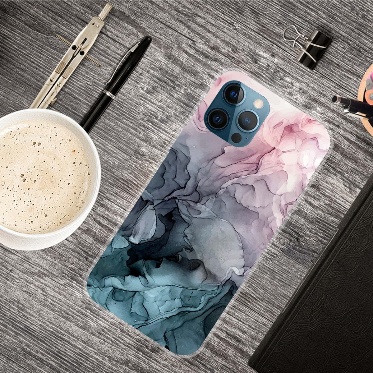 Abstract Marble Pattern Design TPU Back Shell for iPhone 13 Pro Max 6.7 inch