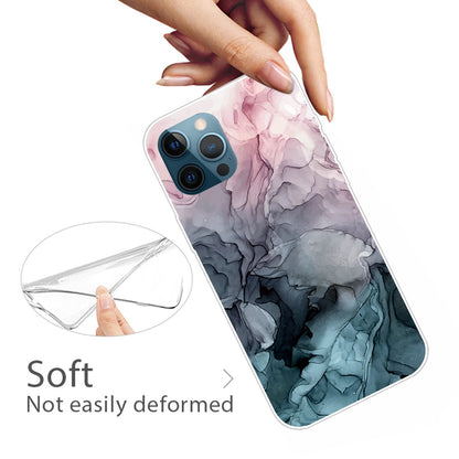 Abstract Marble Pattern Design TPU Back Shell for iPhone 13 Pro Max 6.7 inch