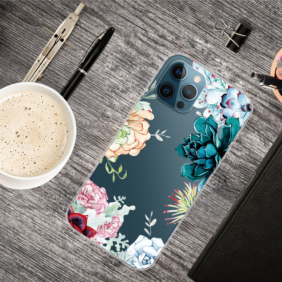 Clear Cute Pattern Printing Design Slim Lightweight Protective Bumper Cover for iPhone 13 Pro Max 6.7 inch