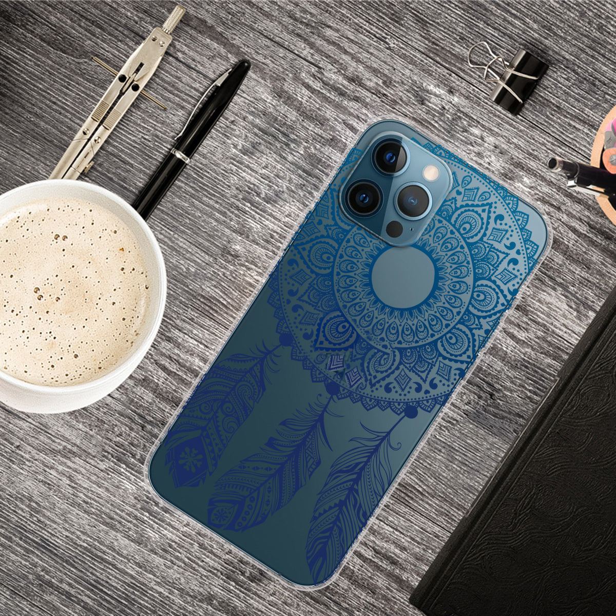 Clear Cute Pattern Printing Design Slim Lightweight Protective Bumper Cover for iPhone 13 Pro Max 6.7 inch