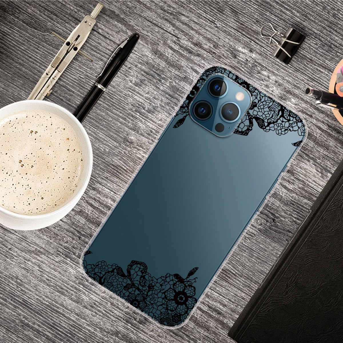 Clear Cute Pattern Printing Design Slim Lightweight Protective Bumper Cover for iPhone 13 Pro Max 6.7 inch