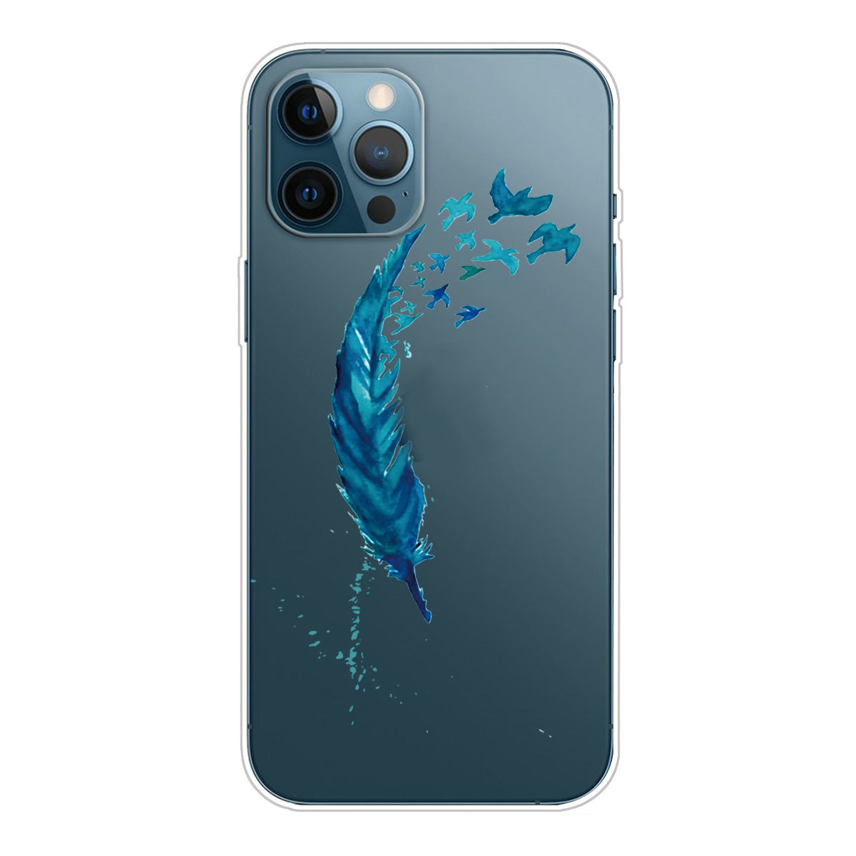 Clear Cute Pattern Printing Design Slim Lightweight Protective Bumper Cover for iPhone 13 Pro Max 6.7 inch