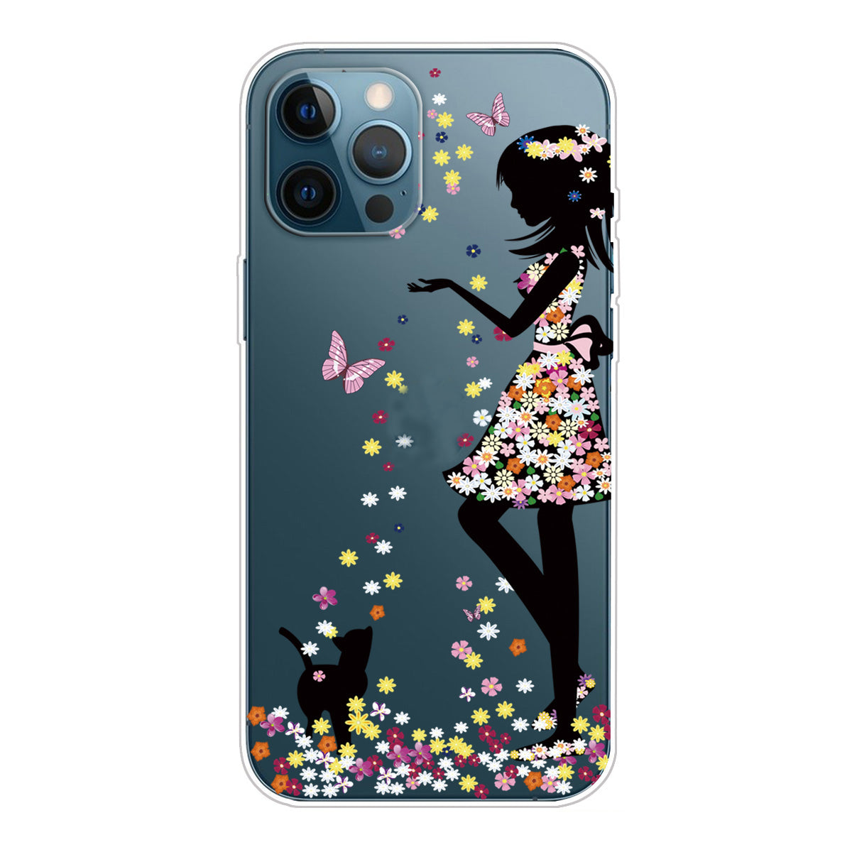 Clear Cute Pattern Printing Design Slim Lightweight Protective Bumper Cover for iPhone 13 Pro Max 6.7 inch