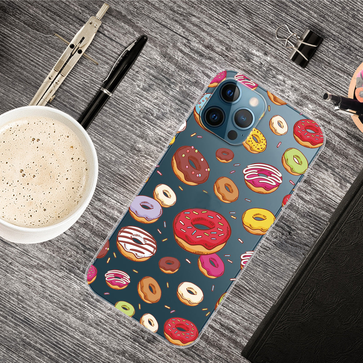 Clear Cute Pattern Printing Design Slim Lightweight Protective Bumper Cover for iPhone 13 Pro Max 6.7 inch