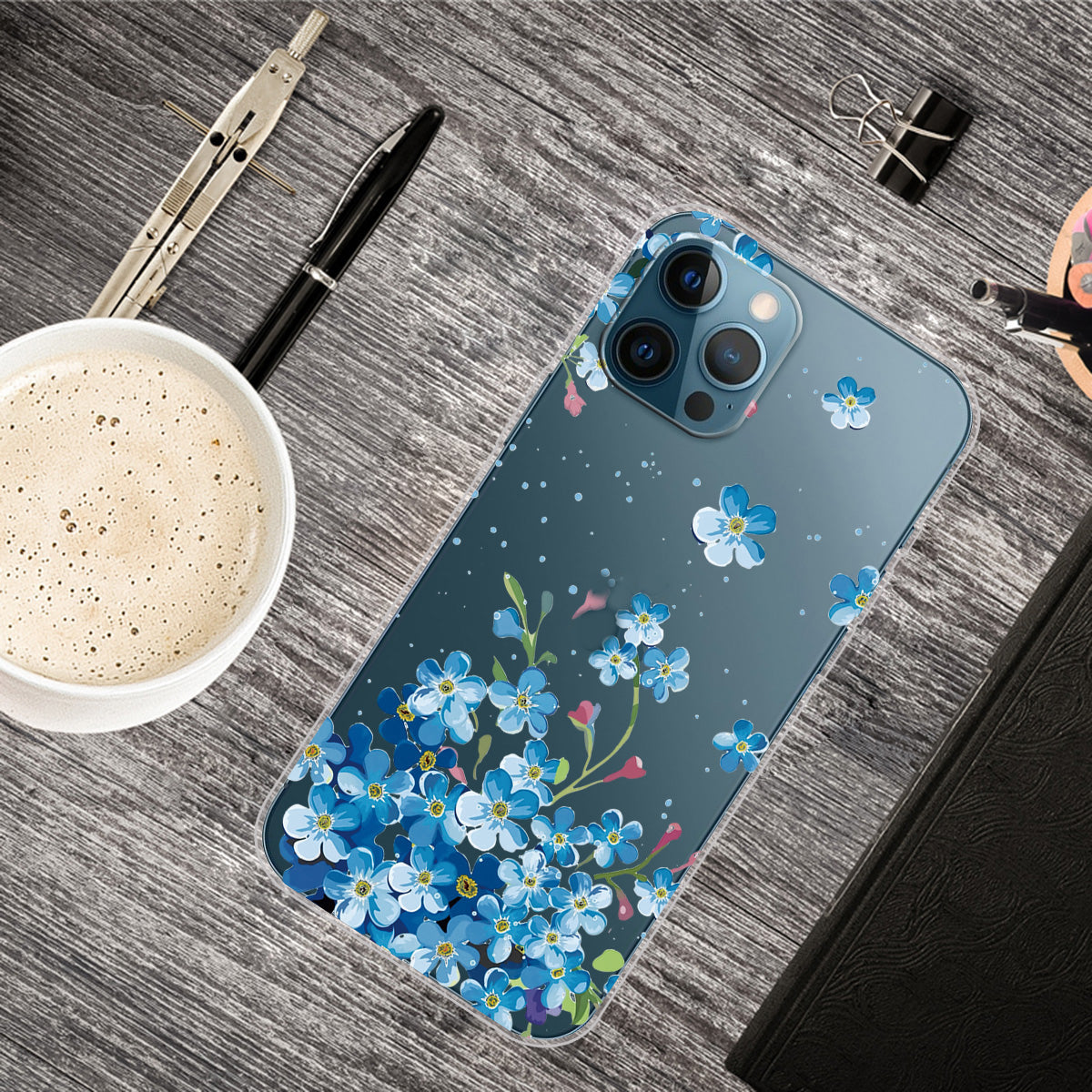 Clear Cute Pattern Printing Design Slim Lightweight Protective Bumper Cover for iPhone 13 Pro Max 6.7 inch