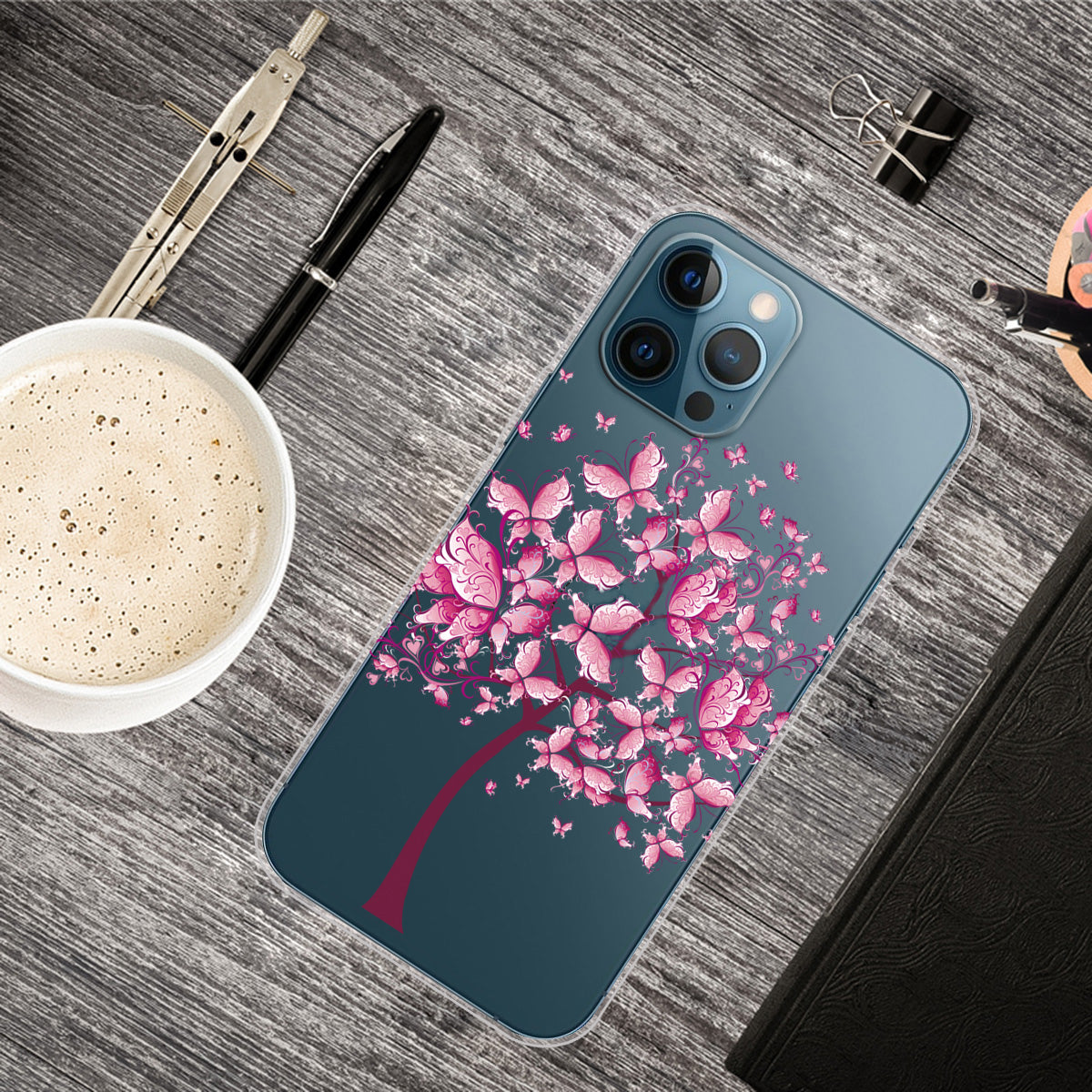 Clear Cute Pattern Printing Design Slim Lightweight Protective Bumper Cover for iPhone 13 Pro Max 6.7 inch